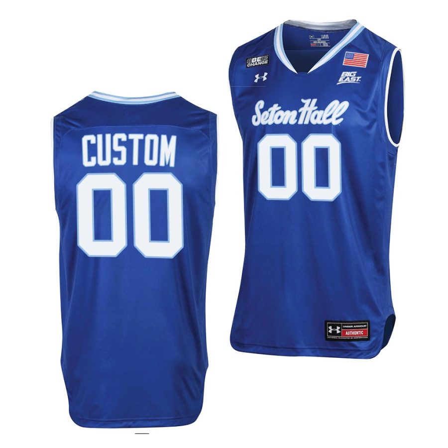 custom seton hall pirates college basketball 2021 22 throwback jersey