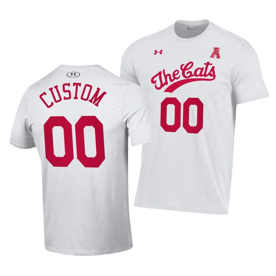 custom the cats throwback basketball white shirt