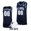 custom villanova wildcats navy 2021 22elite basketball road jersey