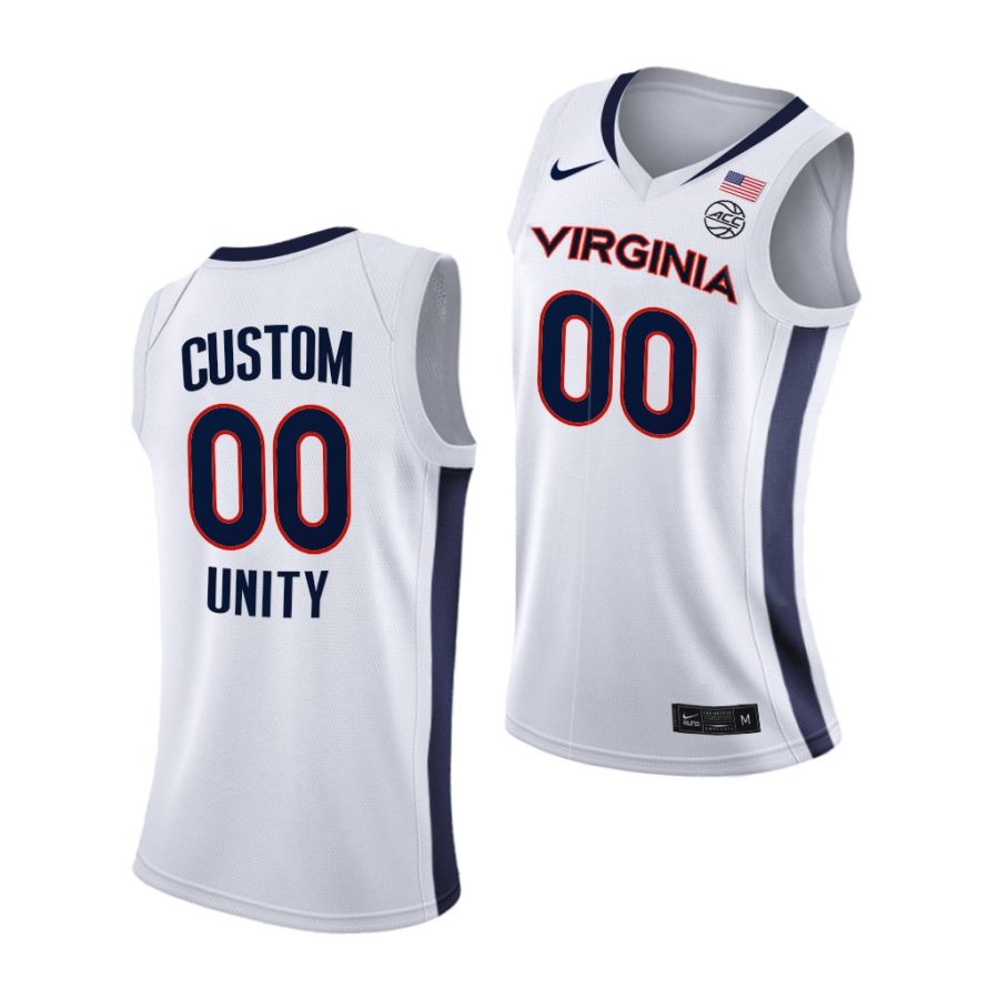 custom virginia cavaliers white unity 2021 new brand jersey