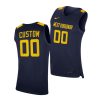 custom west virginia mountaineers navy replica 2020 21 college basketball jersey