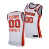 custom white 2021 march madness sweet 16 syracuse orange jersey