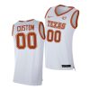 custom white alumni player texas longhorns jersey