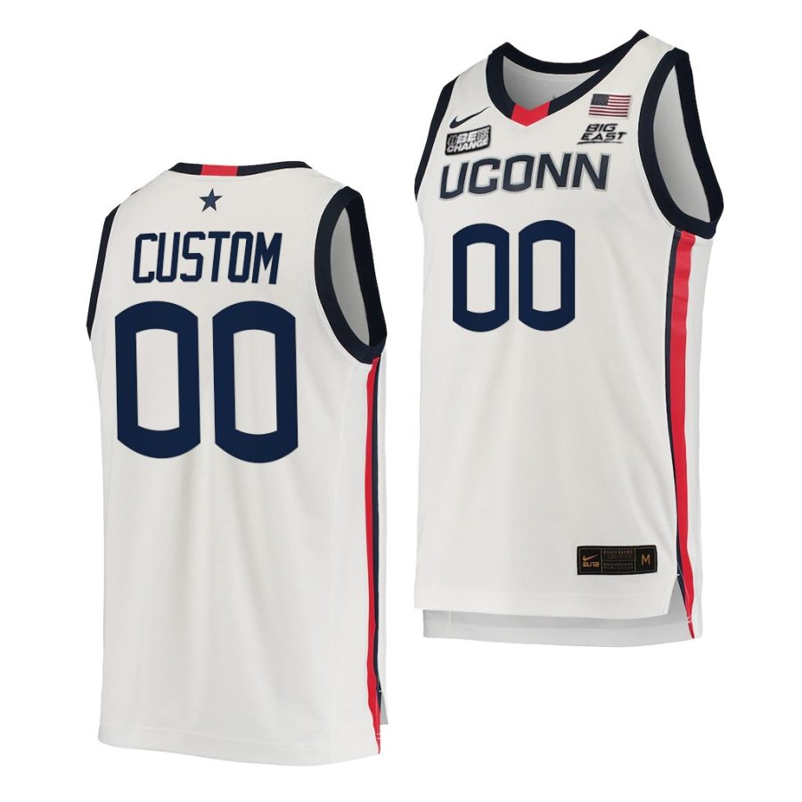 custom white college basketball 2021 22replica jersey