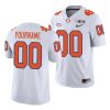 custom white college football men's jersey 0