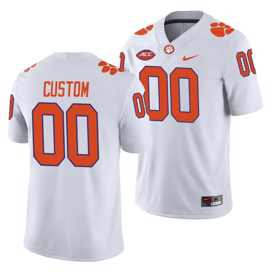 custom white college football men's jersey