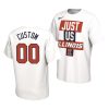 custom white just us bench illinois fighting illini shirt