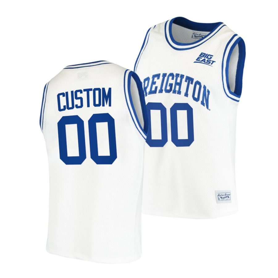 custom white retro men jersey