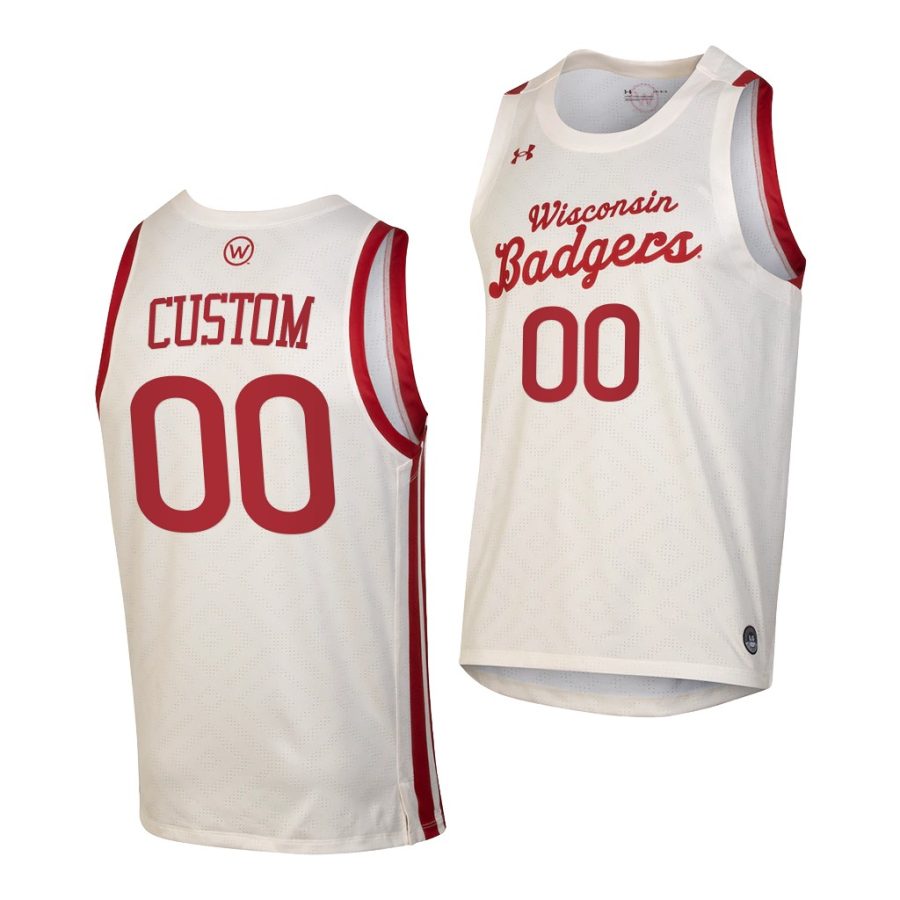 custom white throwback men jersey 0