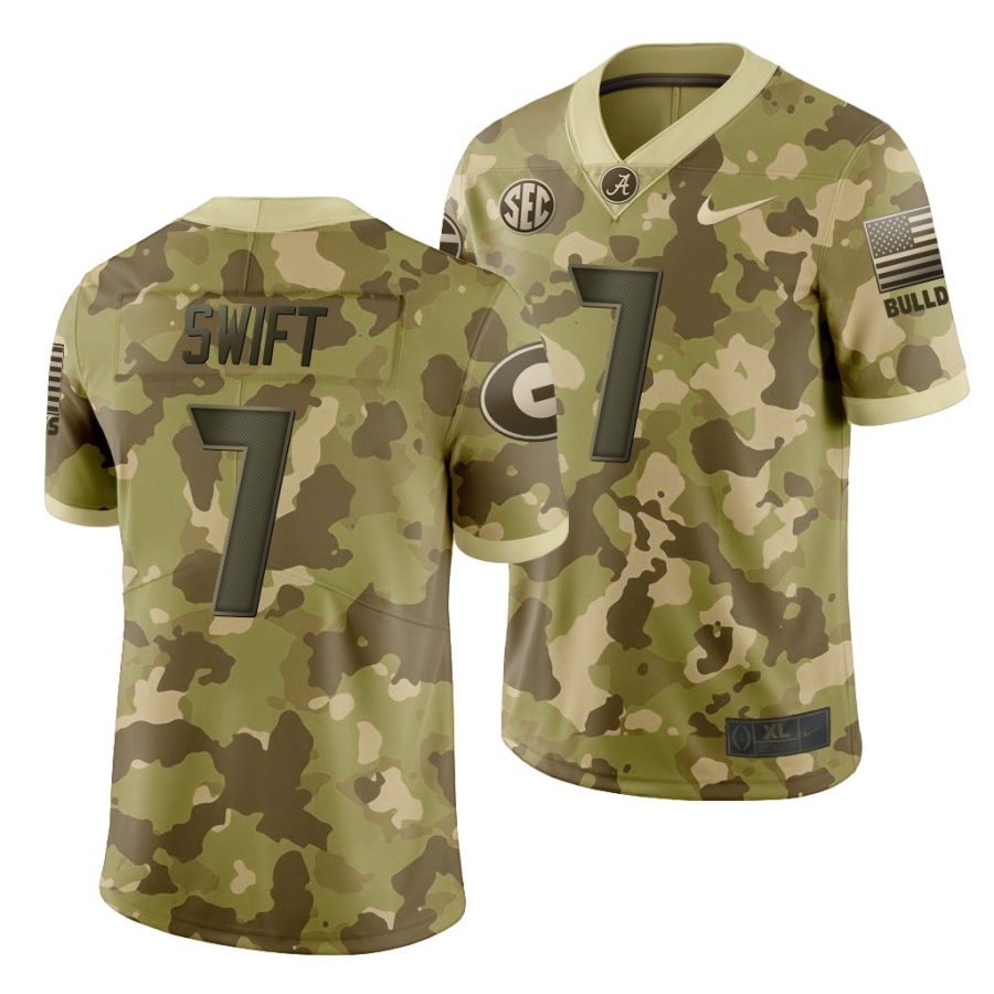 d'andre swift desert camo salute to service men's jersey