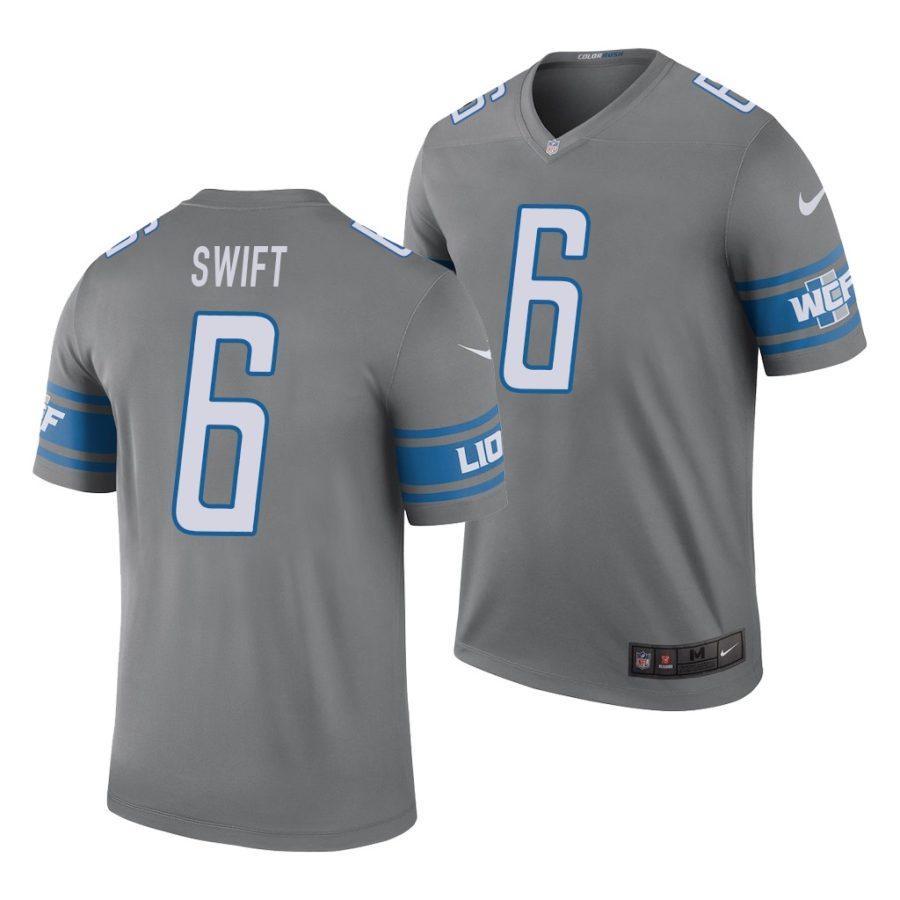 d'andre swift grey 2020 nfl draft men's jersey 1