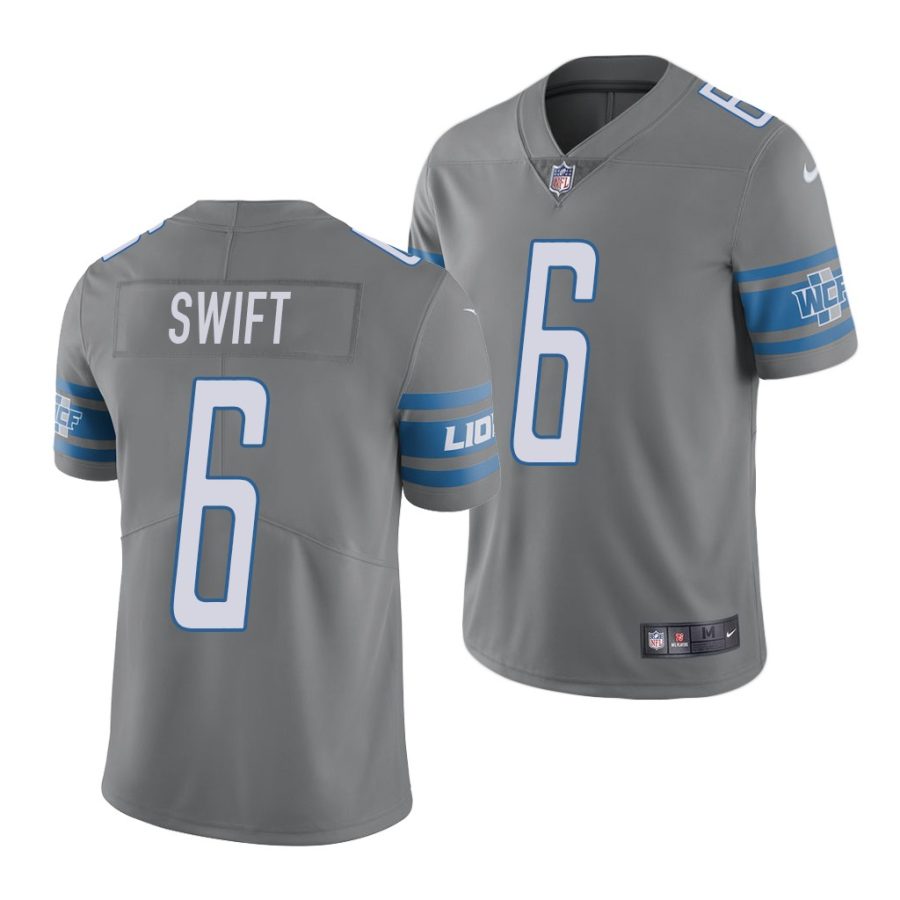 d'andre swift grey 2020 nfl draft men's jersey