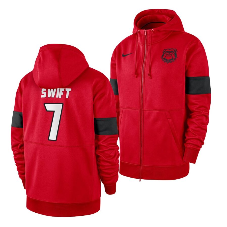 d'andre swift red sideline performance ncaa football jersey