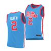 daeshun ruffin blue 2021 class ole miss rebels jersey