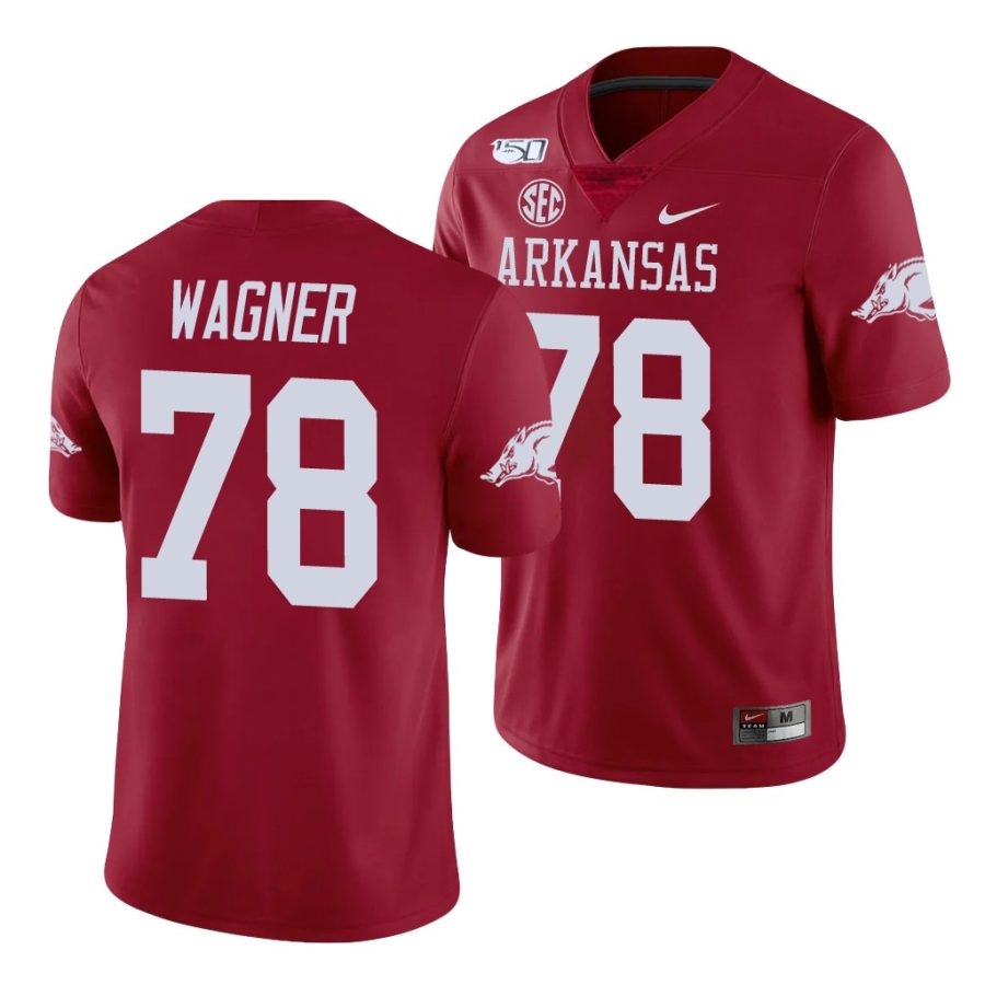 dalton wagner cardinal college football arkansas razorbacks jersey