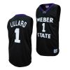 damian lillard black college basketball men jersey