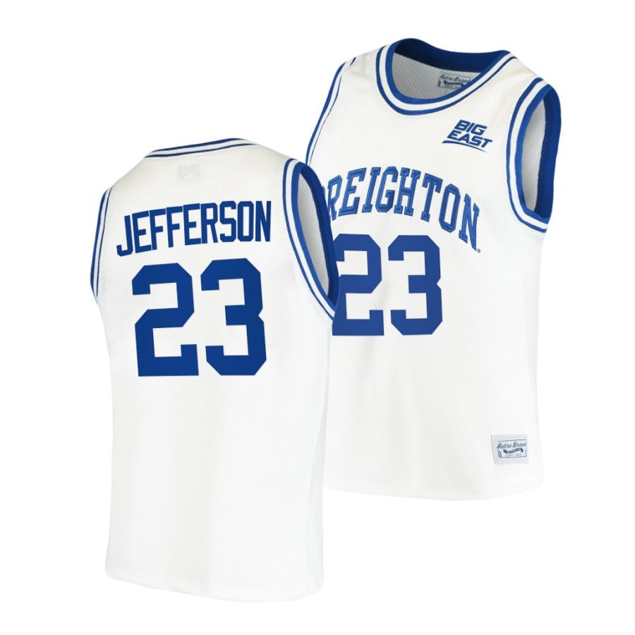 damien jefferson white retro men jersey