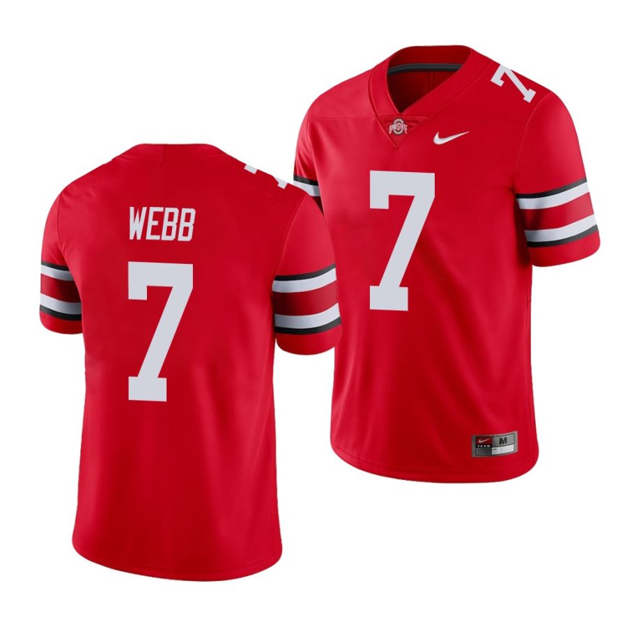 damon webb scarlet college football men's jersey