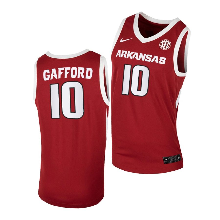 daniel gafford cardinal away arkansas razorbacks jersey