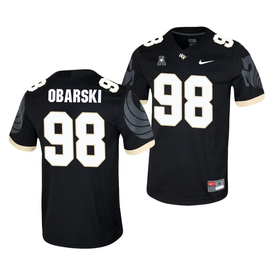 daniel obarski black college football men's jersey