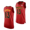 david johnson red college basketball men jersey