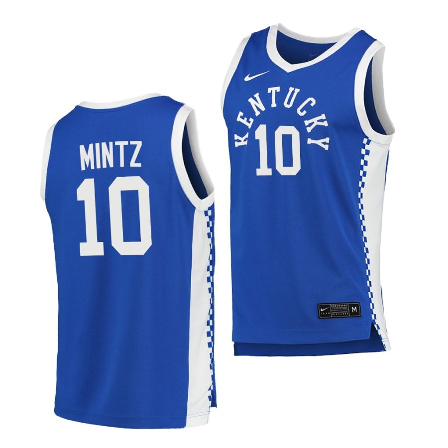 davion mintz blue college basketball men jersey