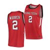 davion warren texas tech red raiders college basketball 2022 replica jersey