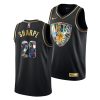 dayron sharpe nets nba75 years black diamond logo 2021 22 jersey