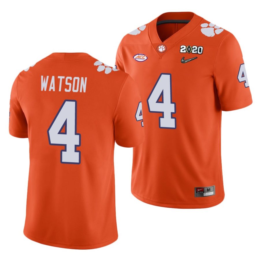 deshaun watson orange college football men's jersey