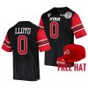 devin lloyd utah utes black 2022 rose bowl college football playoff jersey