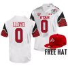 devin lloyd utah utes white 2022 rose bowl college football playoff jersey