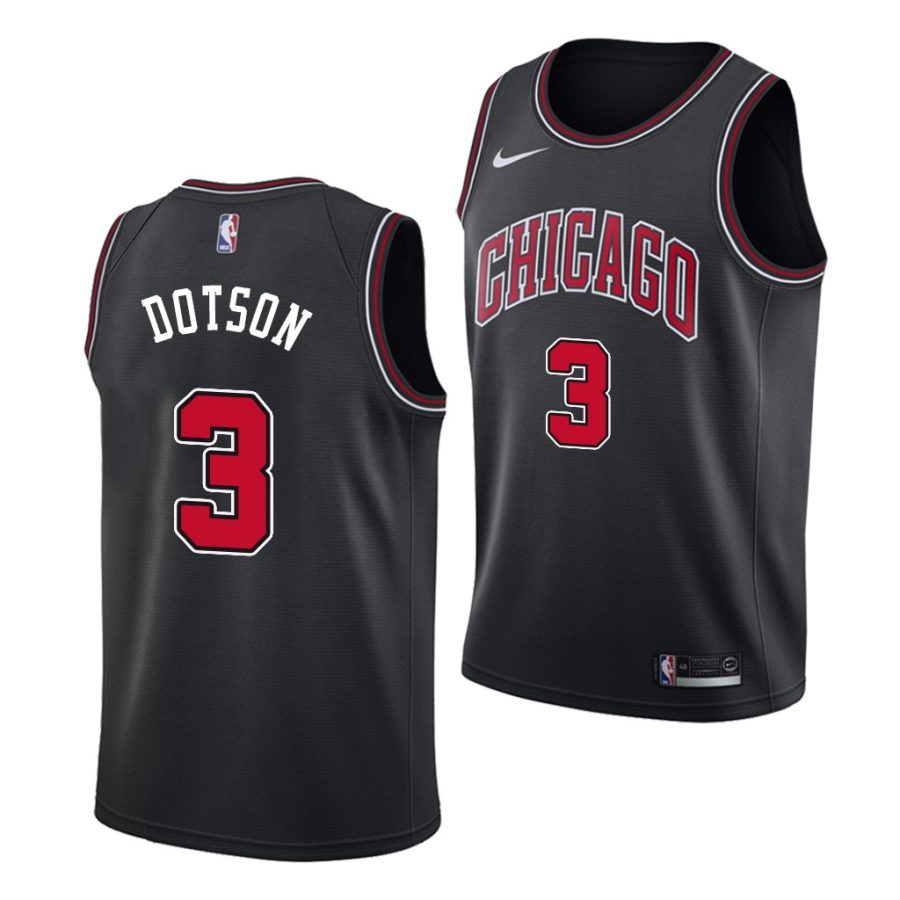 devon dotson bulls statement 2020 nba draft 2020 21 black jersey