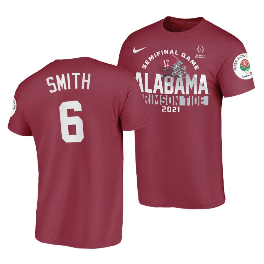 devonta smith crimson 2021 rose bowl alabama crimson tide shirt