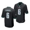 devonta smith eagles 2021 nfl draft game men's black jersey