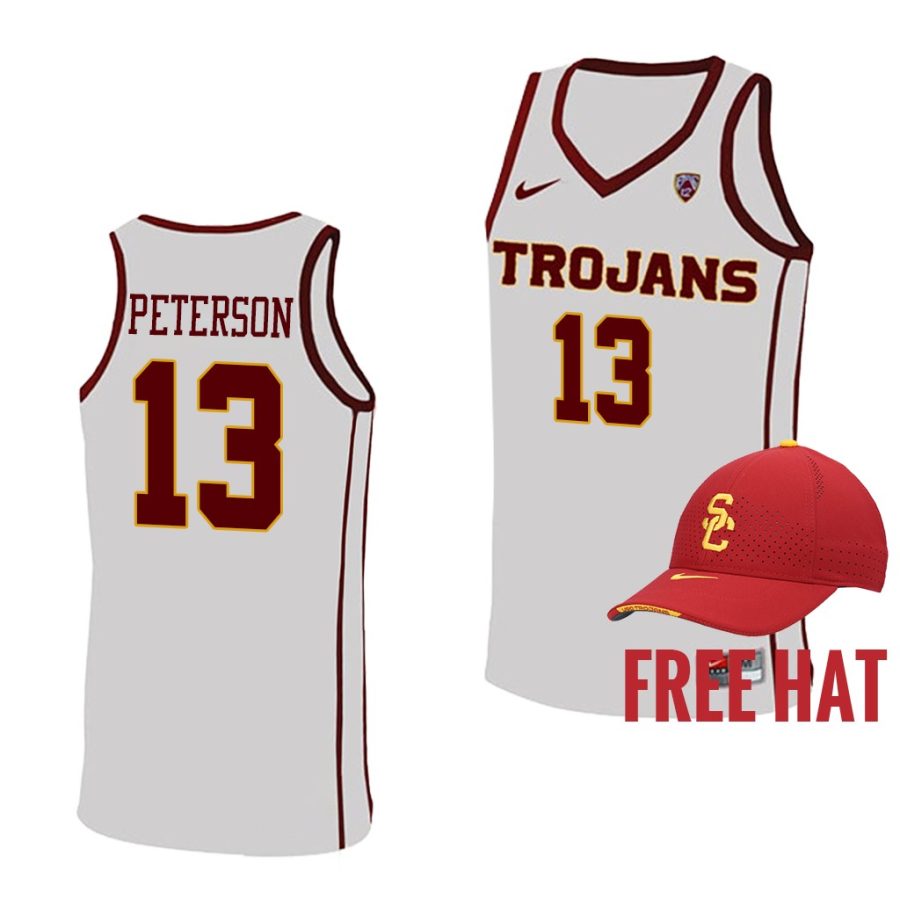 drew peterson white college basketball 2021 22free hat jersey