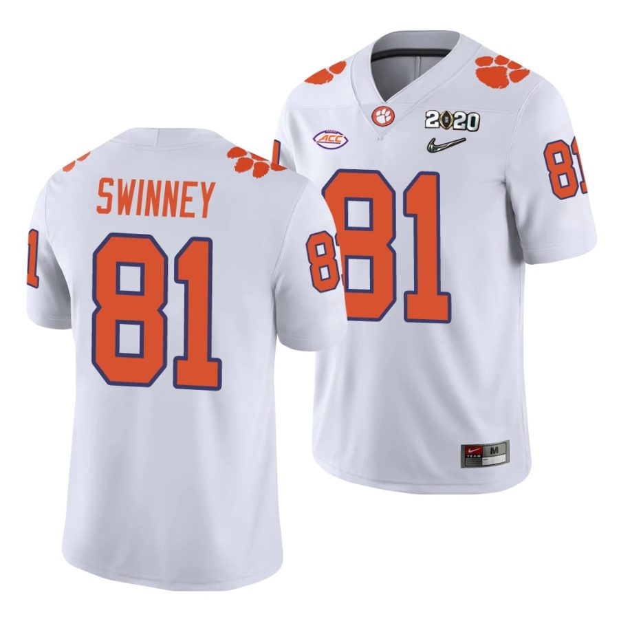 drew swinney white college football men's jersey