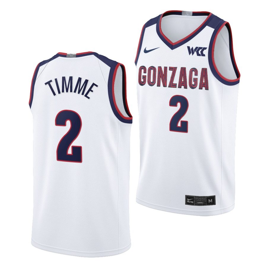 drew timme white college basketball 2021 22limited jersey