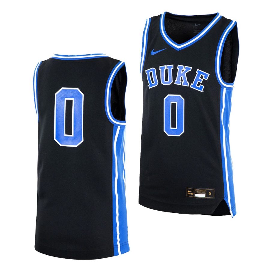 duke blue devils black college basketball youth jersey