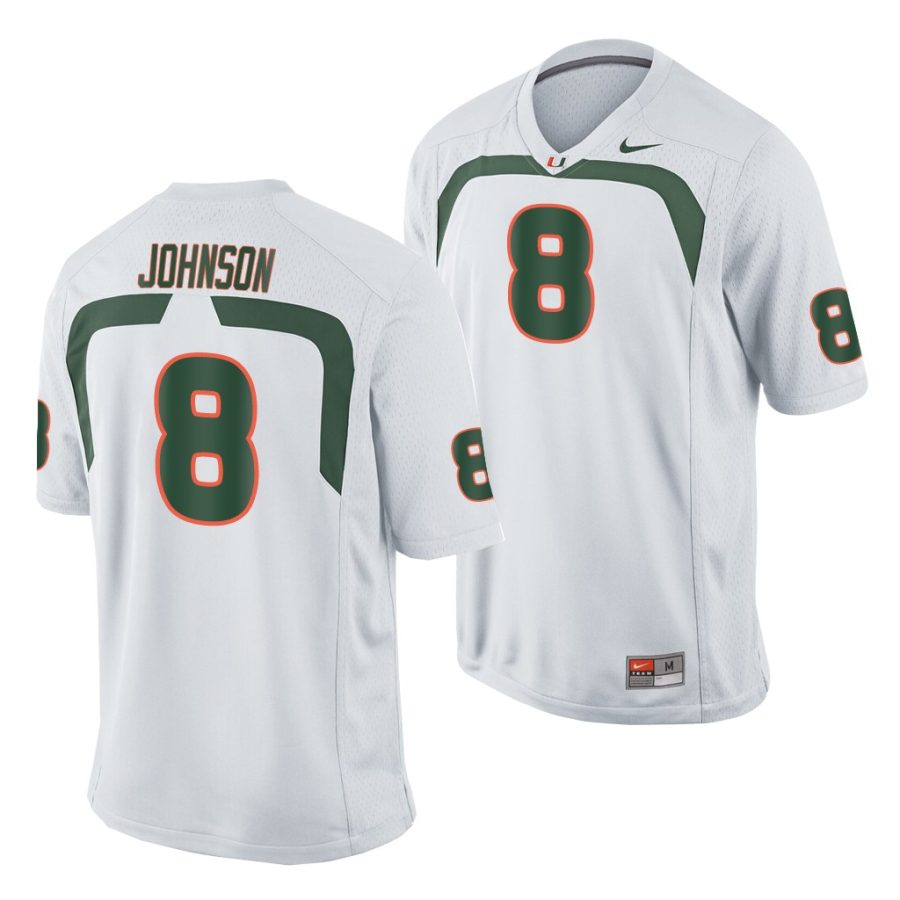 duke johnson white game men's jersey