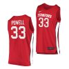 dwight powell red college basketball men jersey