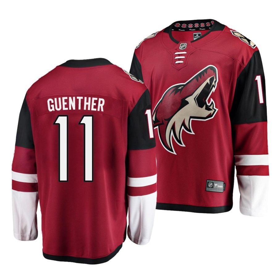 dylan guenther coyotes home red 2021 nhl draft men jersey