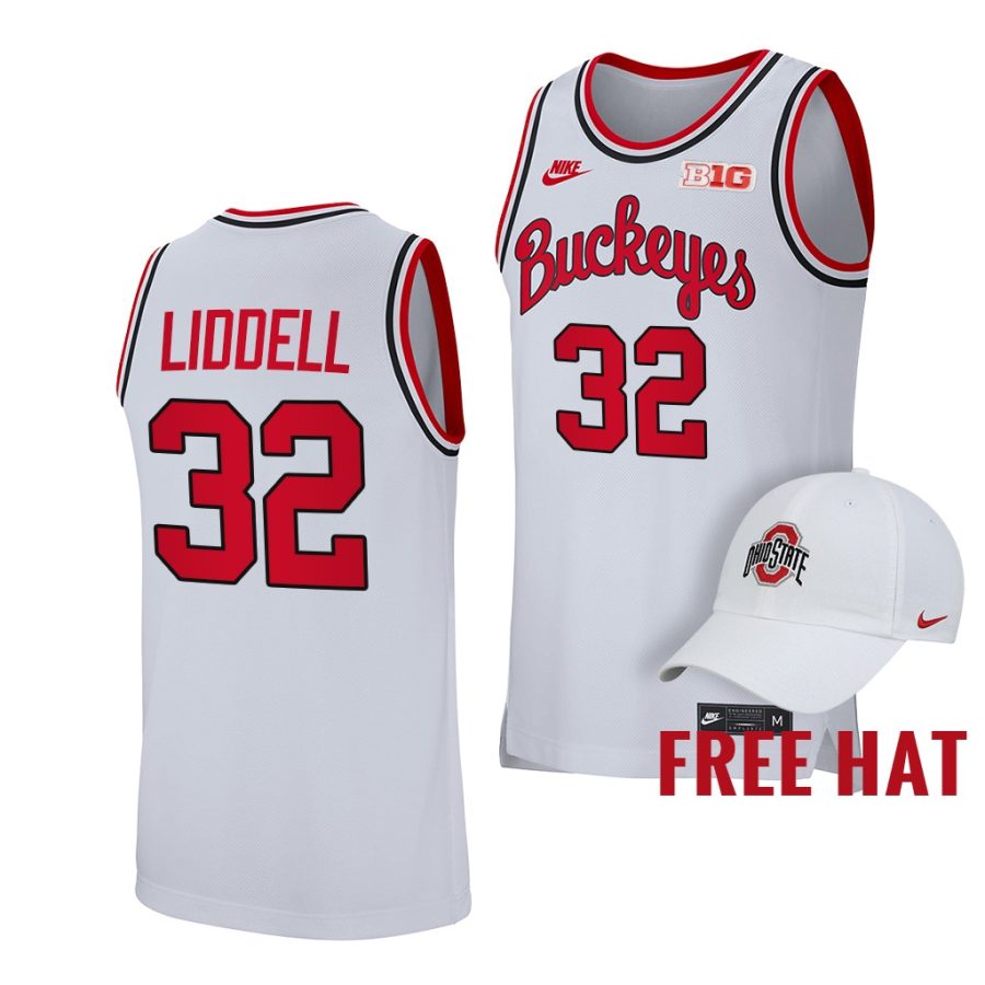 e.j. liddell ohio state buckeyes liddell 2021 22college basketball retro jersey