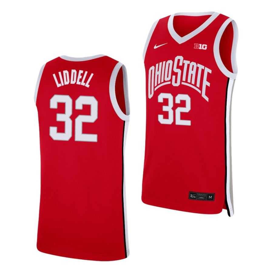 e.j. liddell scarlet replica ohio state buckeyes jersey