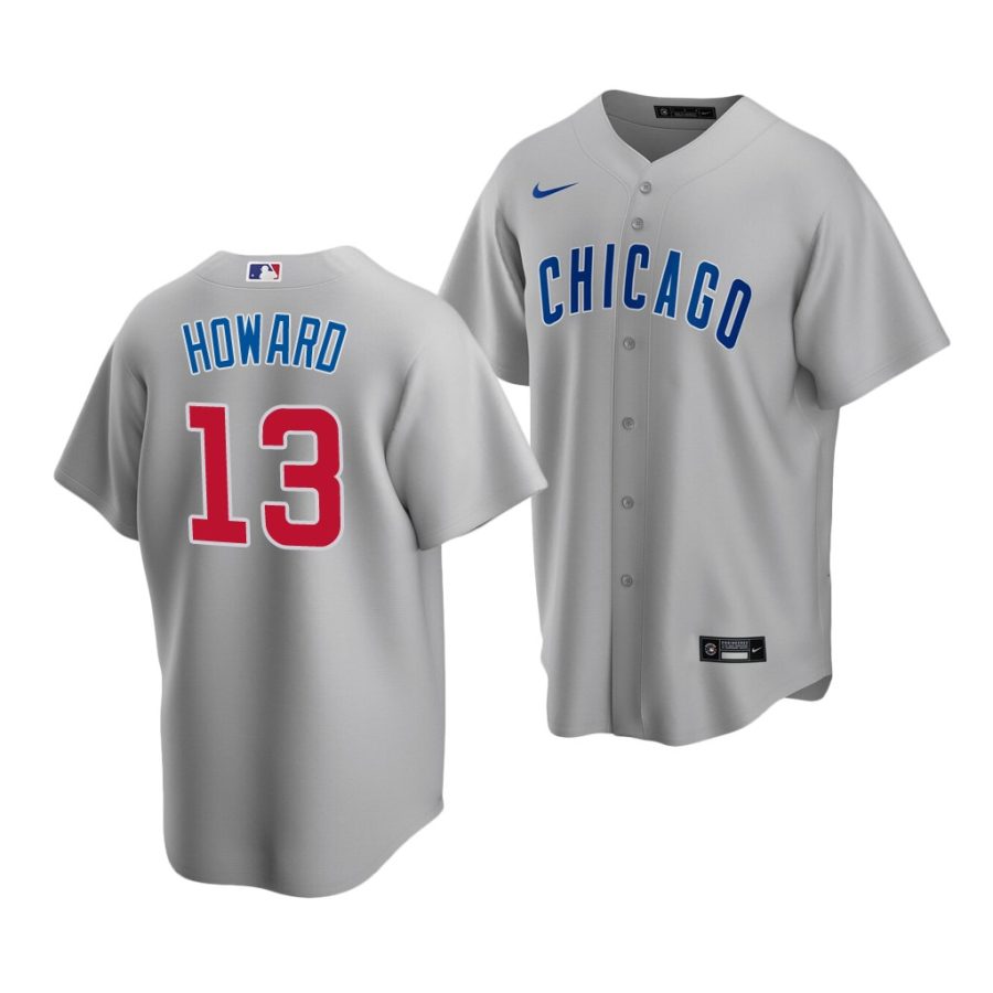 ed howard cubs 2020 mlb draft replica road gray jersey