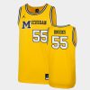 eli brooks maize replica men's jersey