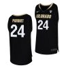 eli parquet black college basketball men's jersey