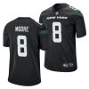 elijah moore jets 2021 nfl draft game men's black jersey