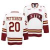 emilio pettersen nhl college hockey white premier jersey