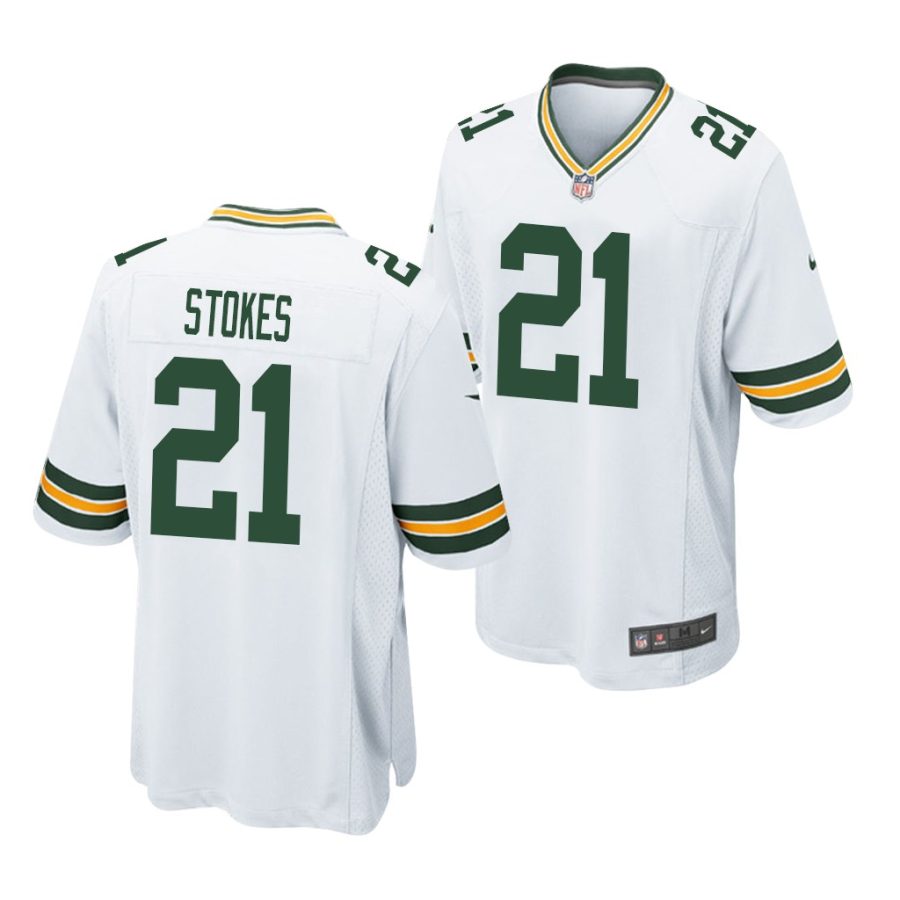 eric stokes packers 2021 nfl draft game men's white jersey