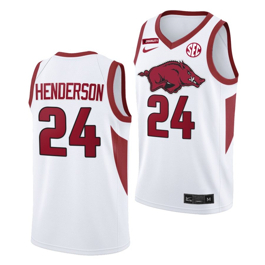 ethan henderson white equality arkansas razorbacks jersey